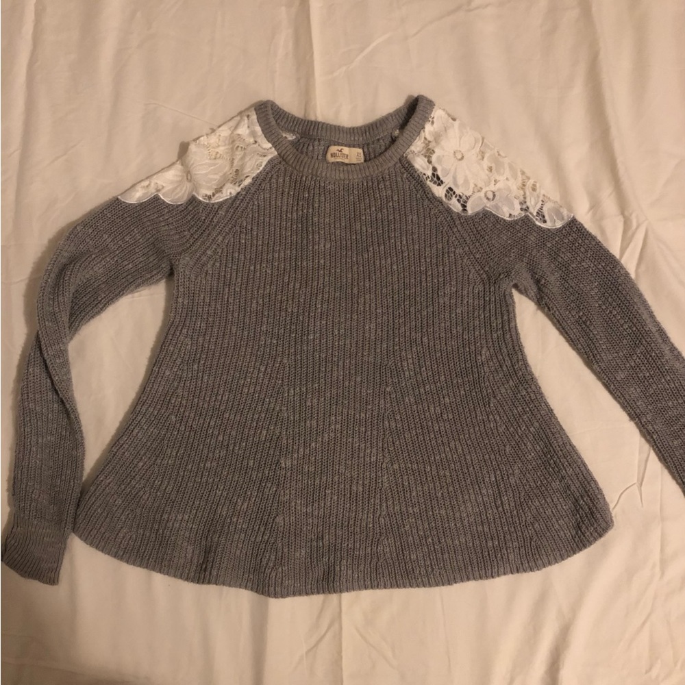 Hollister sweater with lace details, XS